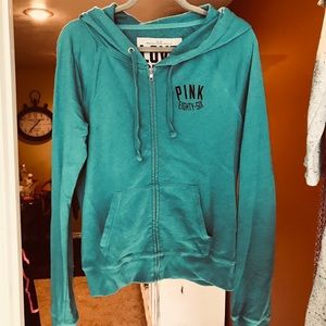 PINK full zip hoodie